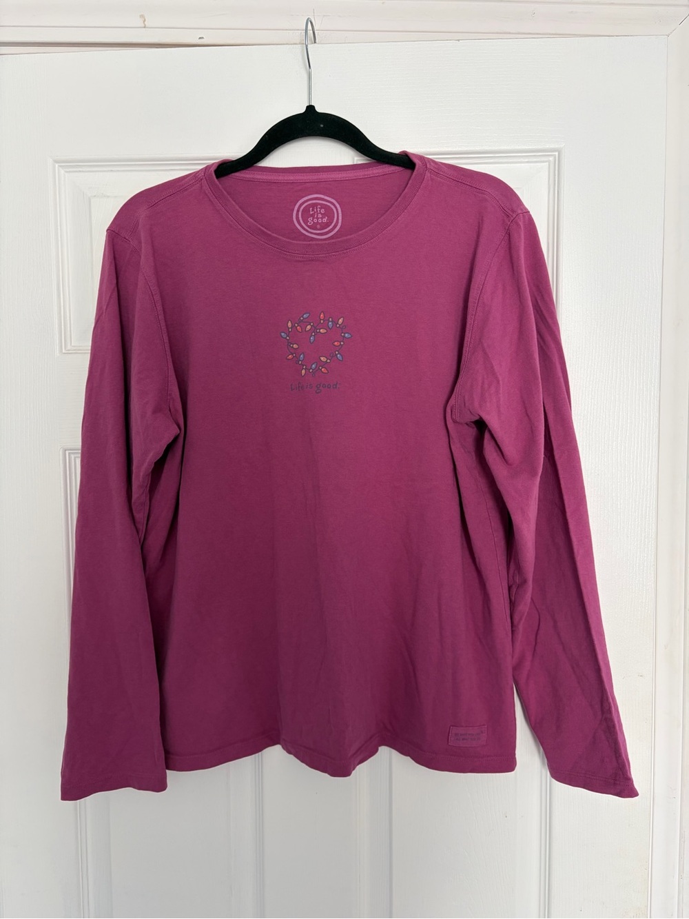 Life Is Good Ladies L Long Sleeve Graphic Tee